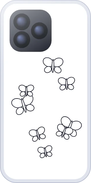 Butterfly coloring page insert