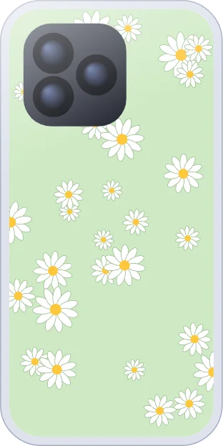 White daisies on soft green