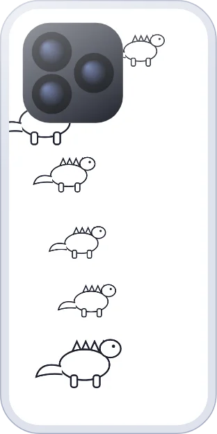 Dinosaur coloring page insert