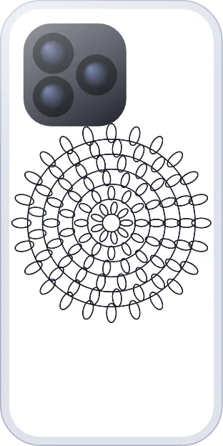 Mandala coloring page insert